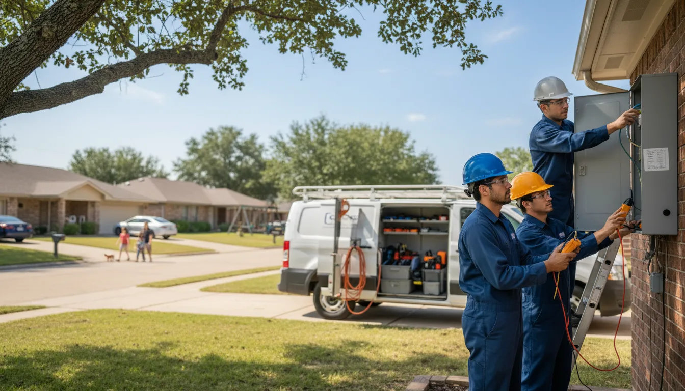Certified electrician providing emergency electrical services in Longview, TX